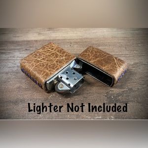 Genuine Leather Case for Zippo Lighter Standard Size (Made in USA 🇺🇸)